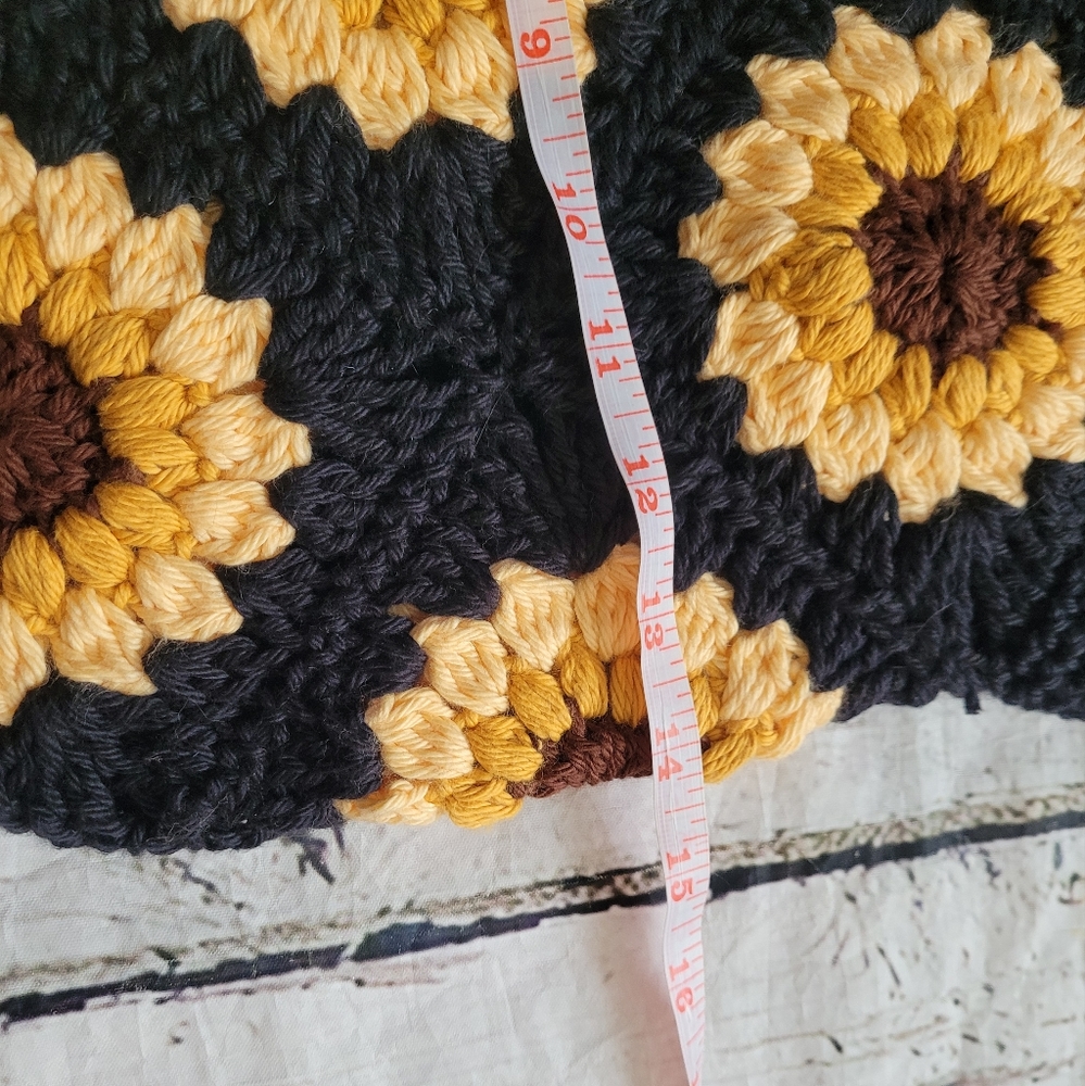 New cotton sunflower shoulder bag - Picture 16 of 17
